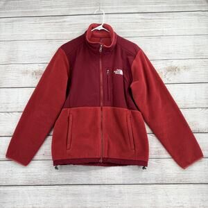 The North Face Denali Polartec Fleece Full Zip Jacket Womens Large Red